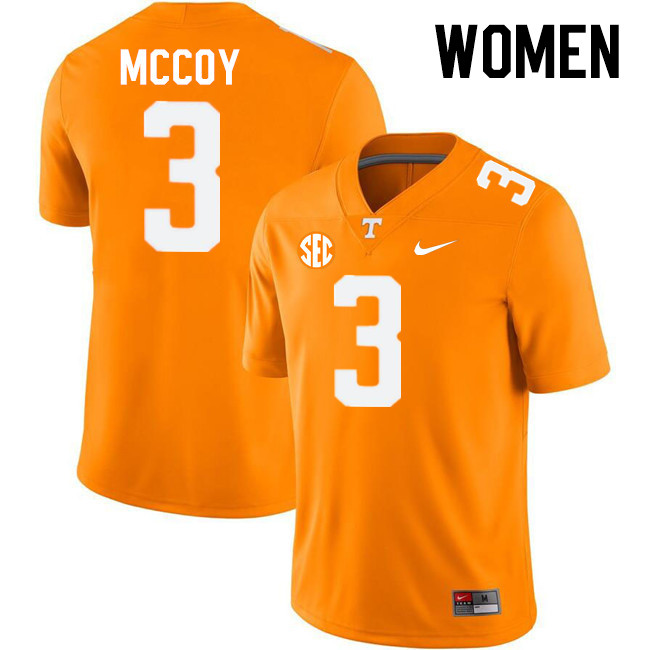 Women #3 Jermod McCoy Tennessee Volunteers College Football Jerseys Stitched-Orange